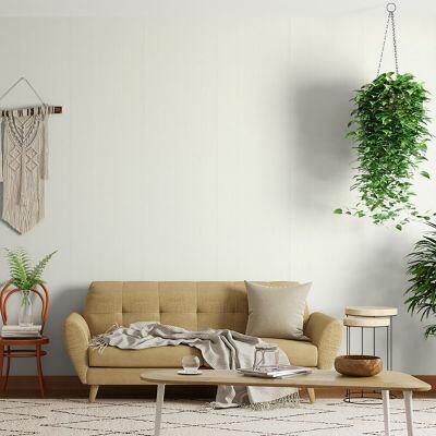 Papel de Parede Textura Raiado Branco 52x950 m