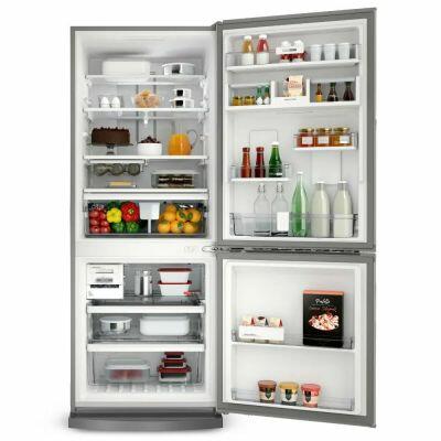 Geladeira BRE57AKBNA Frost Free 443L Inox Brastemp
