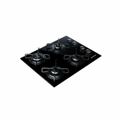 Cooktop 4 bocas Brastemp com Grades Piatina e Acendimento Automático