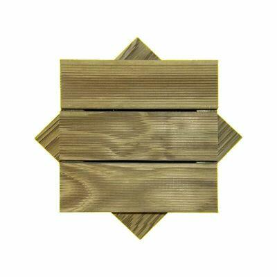 Deck Modular Madvei 30x30cm Pinus Autoclavado