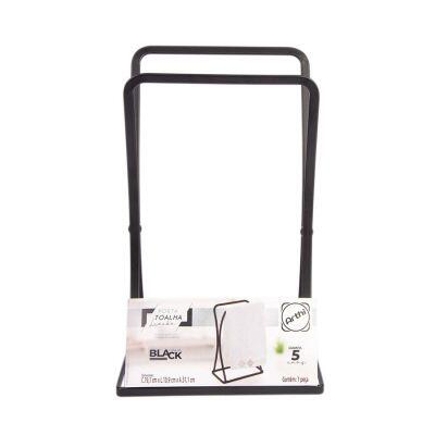 Porta Toalha Black Arthi