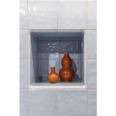 Revestimento de Parede Onda Brilhante Azul Ceu Classe A 20x20cm Eliane