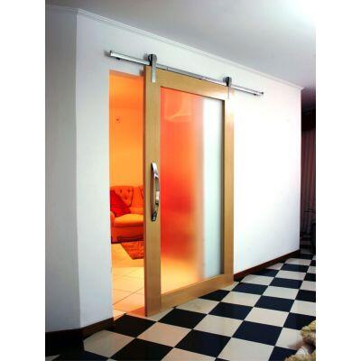 Kit Porta de Correr Geris Eco Inox Polido 1,5m Kit Porta de Correr Geris Eco Inox Polido 1,5m
