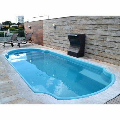 Piscina de Fibra Retangular Fapac Tramandai 17800L 6x2,80m Azul
