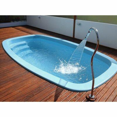 Piscina de Fibra Retangular Guaratuba 15000L 6x3,00m Azul Fapac