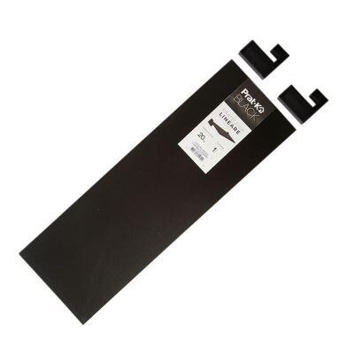 Prateleira Prat-K Lineare com Suporte 20x60cm Preta