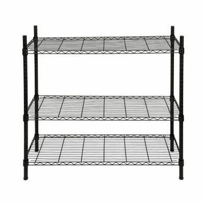 Estante Supreme 90x35x90cm Preto Casa&Ideia