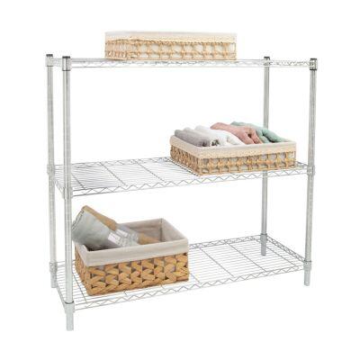 Estante Supreme 90x35x90cm Cromado Casa&Ideia Estante Supreme 90x35x90cm Cromado Casa&Ideia