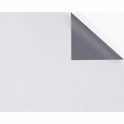 Cortina Corta Luz com Ilhós 2,60x1,70 Branco/Cinza Bella Janela