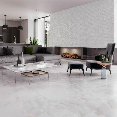 Porcelanato Onix Bianco Lux Retificado Polido 90x90 Biancogres