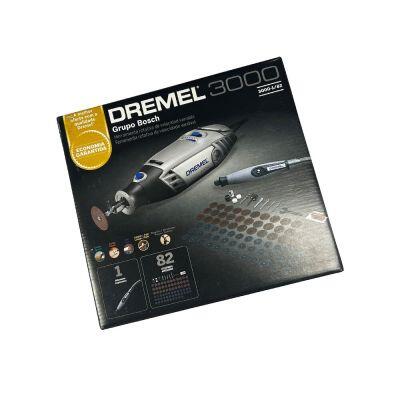 Microrretífica Elétrica Dremel 3000 90W 82 Acessórios e 1 Acoplamento Eixo Flexível Bosch