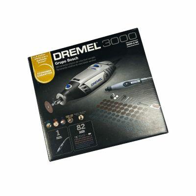 Microrretífica Elétrica Dremel 3000 90W 82 Acessórios e 1 Acoplamento Eixo Flexível Bosch