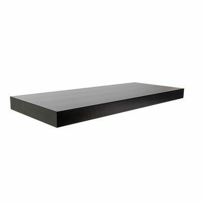Prateleira Tendenza Reta com Suporte 25x60cm Preta Prat-K