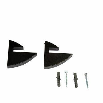 Prateleira Casa&Ideia Practice com Suporte 20x80cm Preta