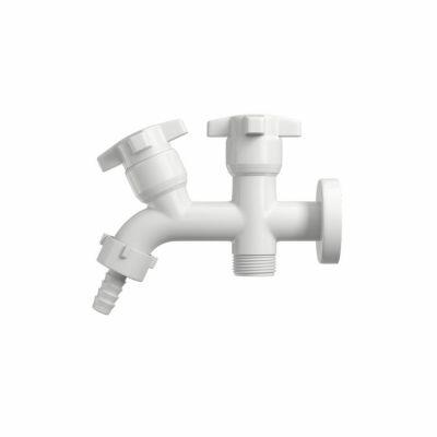 Torneira para Máquina de Lavar e Tanque Hydramax 1/2" Branca Hydra