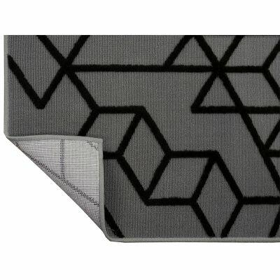 Tapete Cut Loop Goop 50x100cm Cinza São Carlos