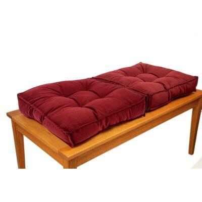 Almofada Futton Veludo 45x45cm Vinho Diagonal