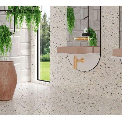 Porcelanato Confete White Retificado Natural 100x100 Ceusa