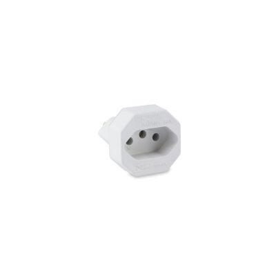 Adaptador 1 Módulo 2P+T 15A Branco Force Line