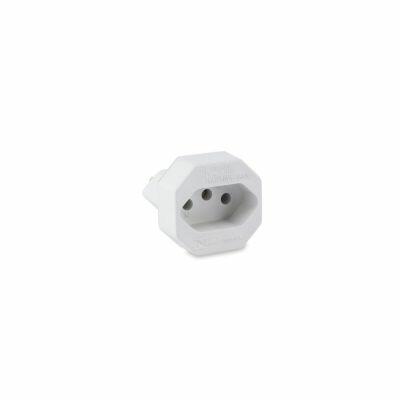 Adaptador 1 Módulo 2P+T 15A Branco Force Line