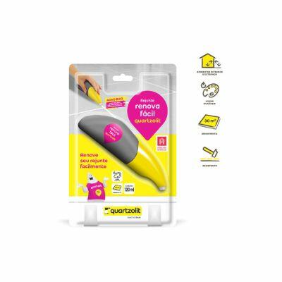 Tinta para Rejunte Quartzolit Renova Fácil Bege 120ml Tinta para Rejunte Quartzolit Renova Fácil Bege 120ml