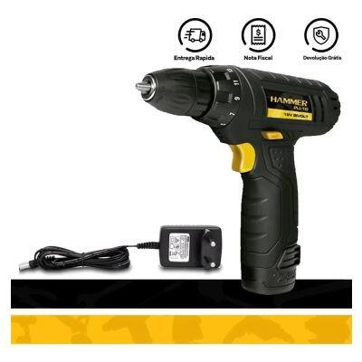 Furadeira Parafusadeira Bateria 12V PLI10 Bivolt Hammer