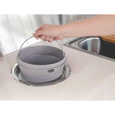 Lixeira de Embutir Clean Round Aço Inox 5L Tramontina