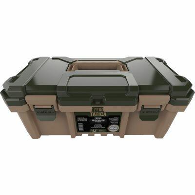 Caixa Plástica para Ferramentas  Tática 18,3" Verde Militar Metasul