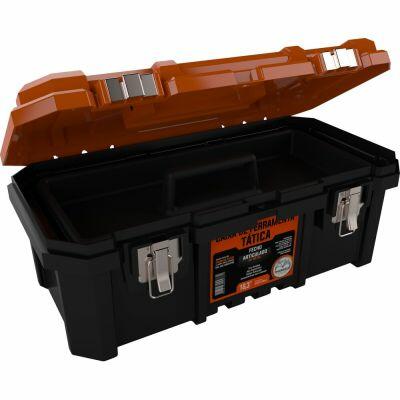 Caixa Plástica para Ferramentas Tática 18,3" Preto Metasul