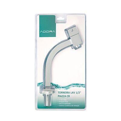 Torneira para Banheiro de Mesa Bica Média 1/2" Lyn Cub Cromado Addra