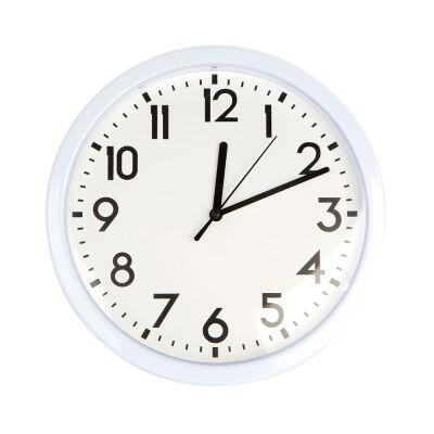 Relógio de Parede Diagonal 25,4cm Classic Branco Relógio de Parede Diagonal 25,4cm Classic Branco