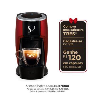 Cafeteira Espresso Touch Vermelho - TRES 3 Corações