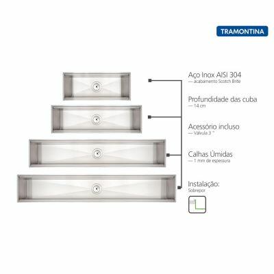 Calha Úmida Tramontina Inox