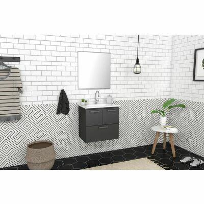 Gabinete para Banheiro Ísis Aço 55x57cm Cozimax