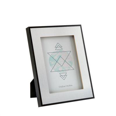 Porta Retrato Diagonal Silver Classic 6x8cm