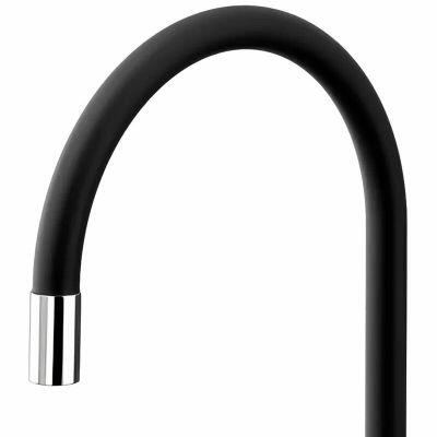 Torneira para Cozinha de Parede Bica Alta 1/2" Galiflex Preta Docol