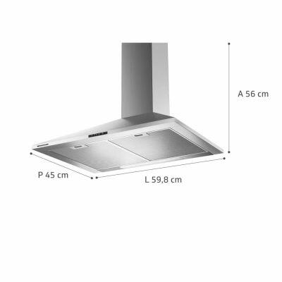 Coifa de Parede BAI60BR 60cm Inox Brastemp