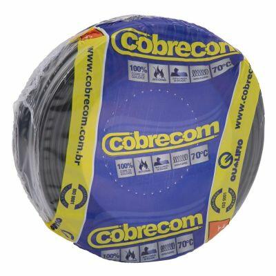 Cabo Flexivel 4mm 100m 450/750v Preto Cobre Cobrecom