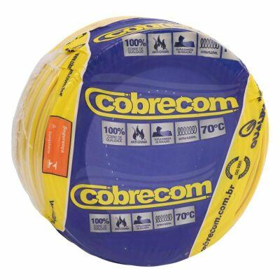Cabo Flexível 2,5mm 50m 450/750v Amarelo Cobre Cobrecom
