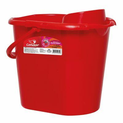 Balde Tipo Escorredor 12L Vermelho Condor