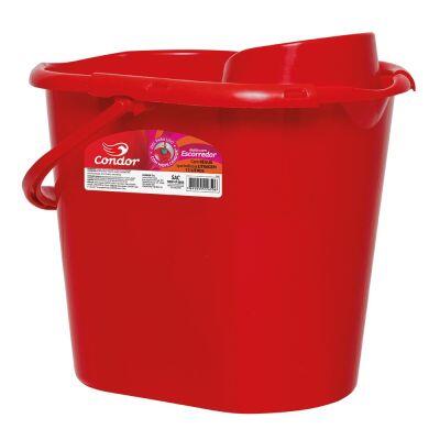 Balde Tipo Escorredor 12L Vermelho Condor