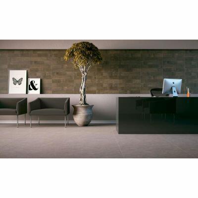 Porcelanato Cemento Concreto Retificado Acetinado 84x84cm Classe C Elizabeth