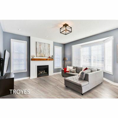 Piso Vinílico SPC Click EcoPremium Troyes Bege 18x122 EcomexBrasil