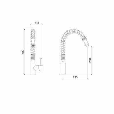 Misturador de Mesa para Cozinha Meber 2883 C75
