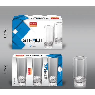 Jogo de Copos 300ml Starlit Casa&Ideia 3 Peças