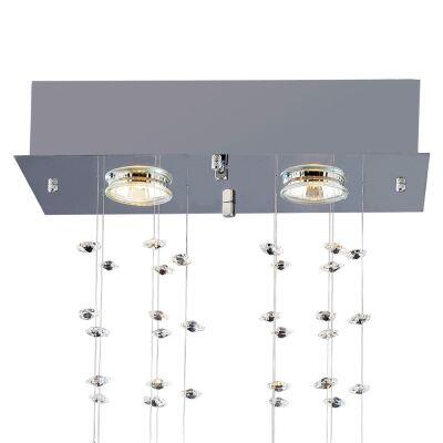 Plafon Bronzearte 2 Lâmpadas Brilhante 30952 GU10 Cinza Escuro