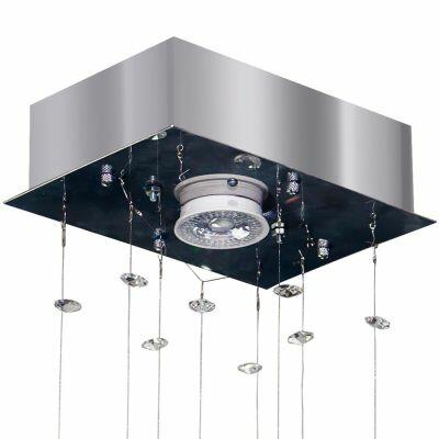 Plafon Bronzearte 1 Lâmpada Crystal Ball 35718 GU10 Cinza Escuro