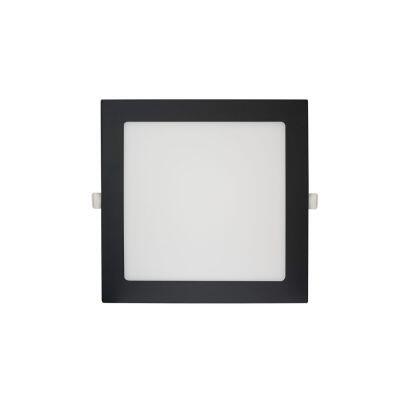 Painel Embutir LED Quadrado Preto 18w 3.000k Luz Branco Quente Blumenau Iluminação