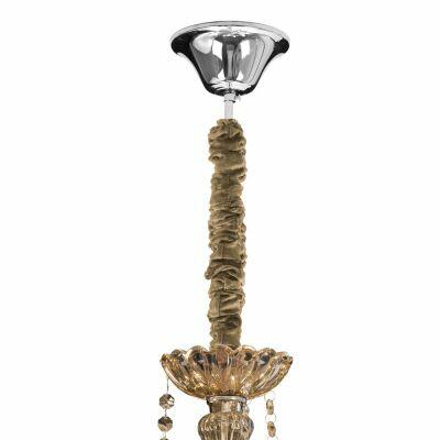 Lustre Bronzearte Clássico 3 Lâmpadas E14 Ambar