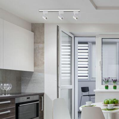 Trilho Track 38232 3 Lâmpadas Branco Luz Amarela Bronzearte Trilho Track 38232 3 Lâmpadas Branco Luz Amarela Bronzearte
